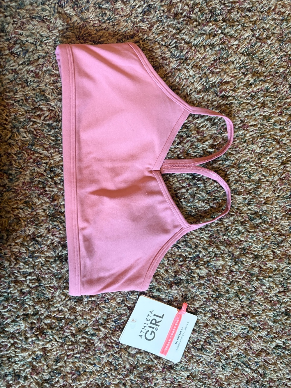 Athleta Girl Pink Sports Bra XL